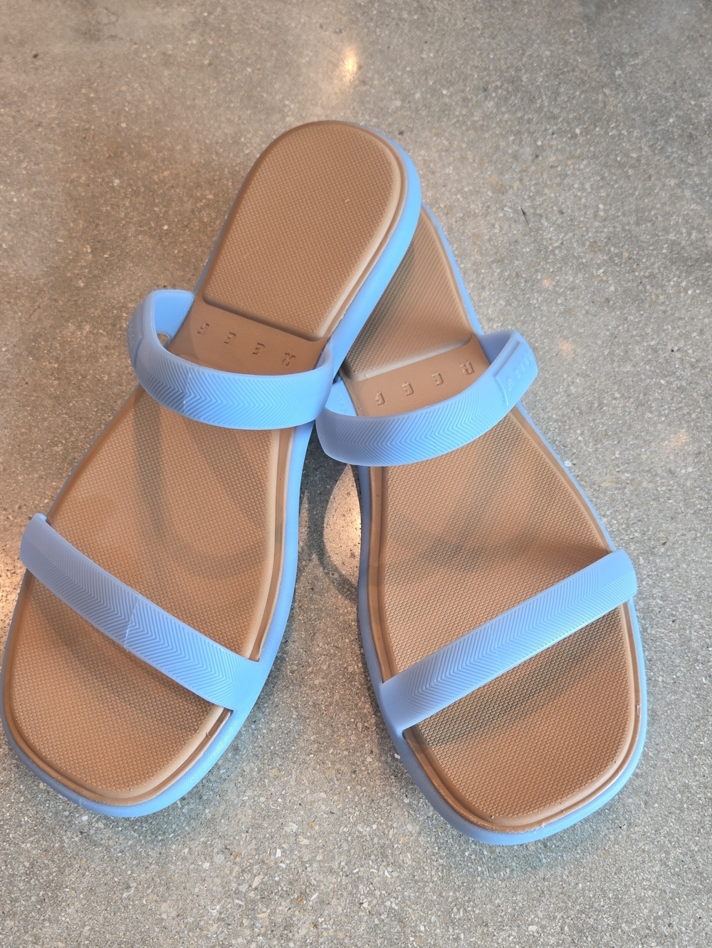 REEF Water Willow Marina Sandals Dusty Blue Size 8 Water Friendly